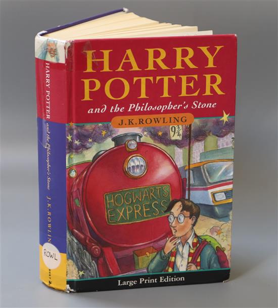 Rowling, J.K. - Harry Potter and the Philosophers Stone, 1st edition in large print,